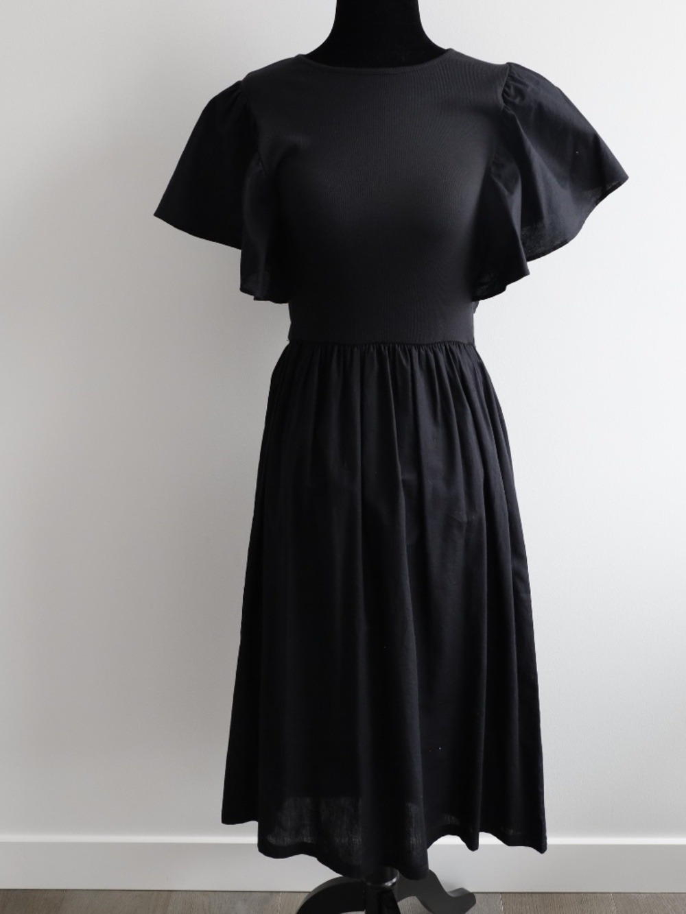 Zara Black Ruffle Dress - Picture 5 of 6